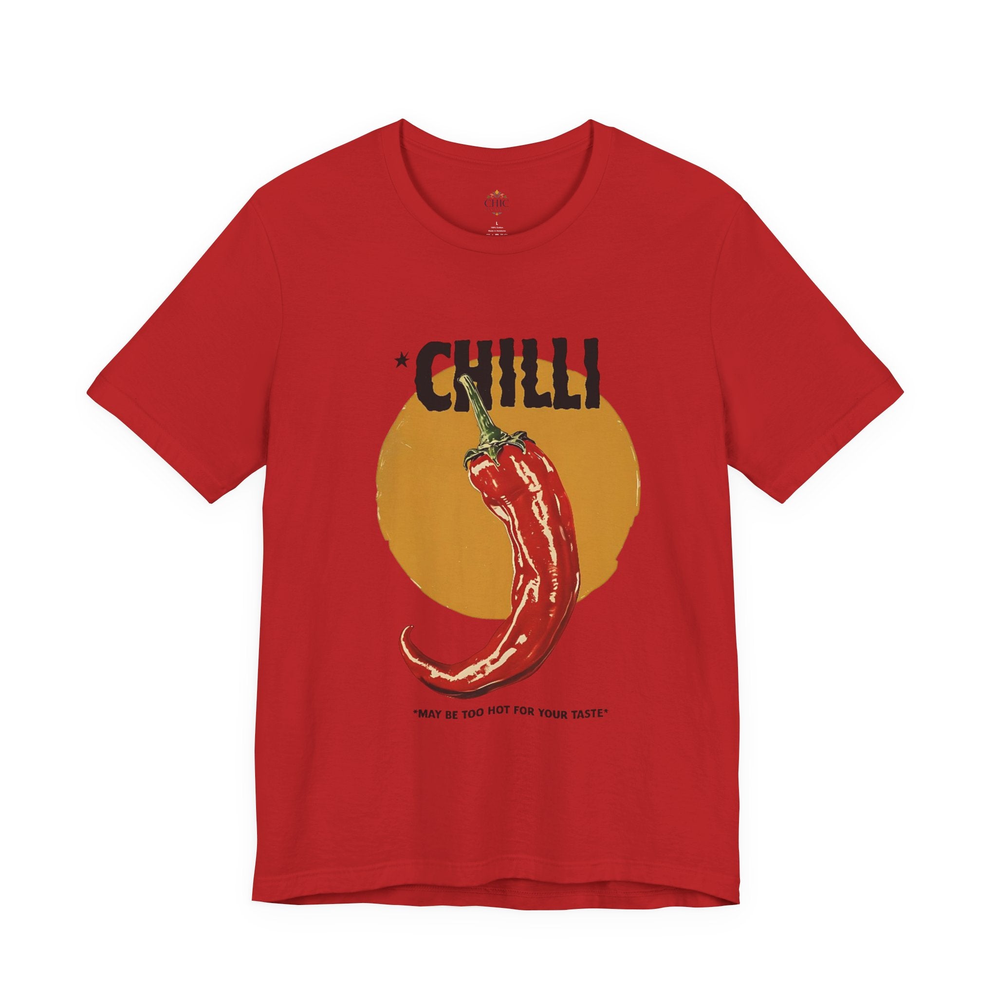 Chilli Vintage Poster T-Shirt — Retro Spicy Pepper Graphic Tee